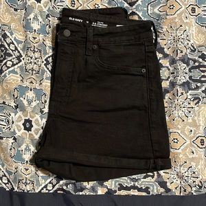 Old Navy Black Denim Shorts
